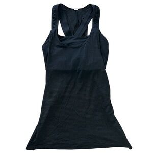 Lululemon Black Mesh Tank With Black Sports Bra 🖤